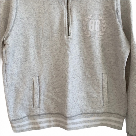 PINK Grey Sweatshirt Size Large - Picture 2 of 3